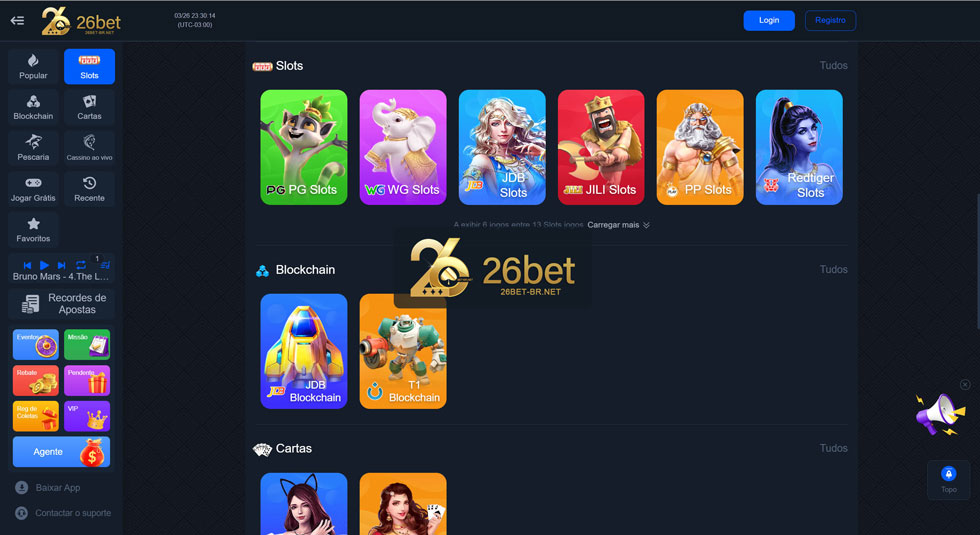 Desenvolvimento do 26 bet Casino