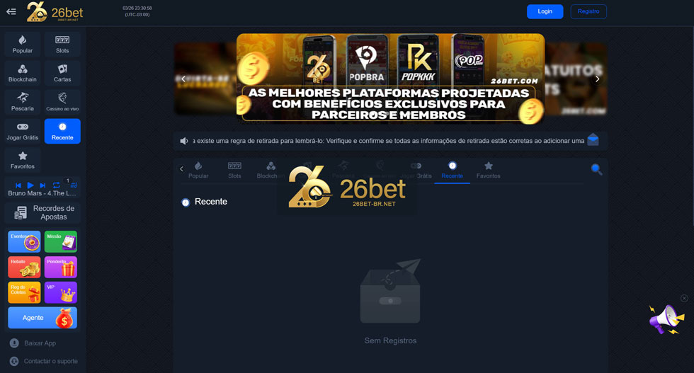 Métodos de Pagamento Disponíveis no 26bet Casino Brasil